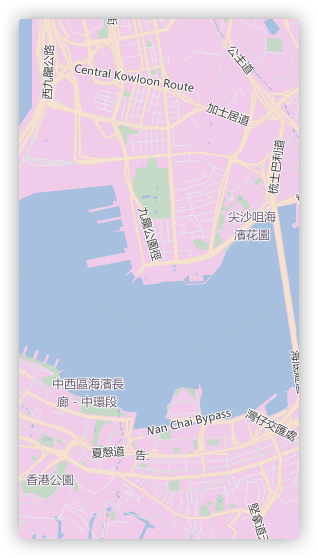 浪漫粉個(gè)性化地圖