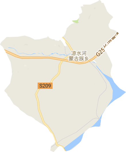涼水河蒙古族鄉電子地圖