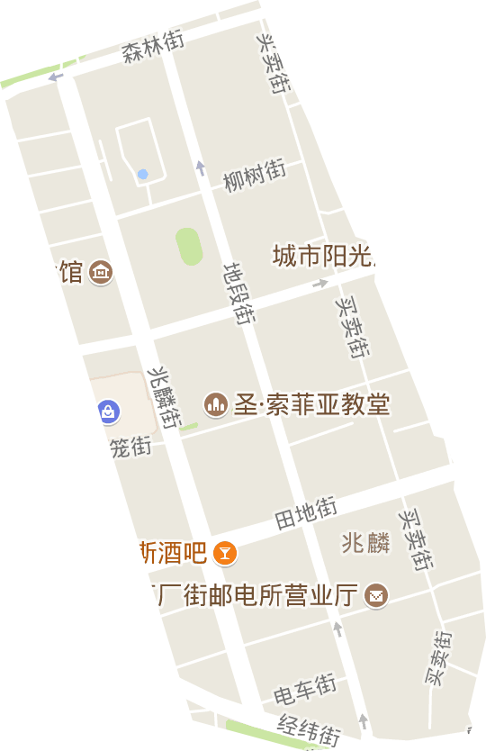 兆麟街道電子地圖