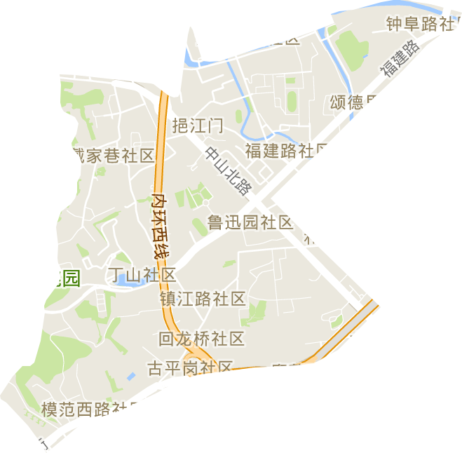 挹江門街道電子地圖