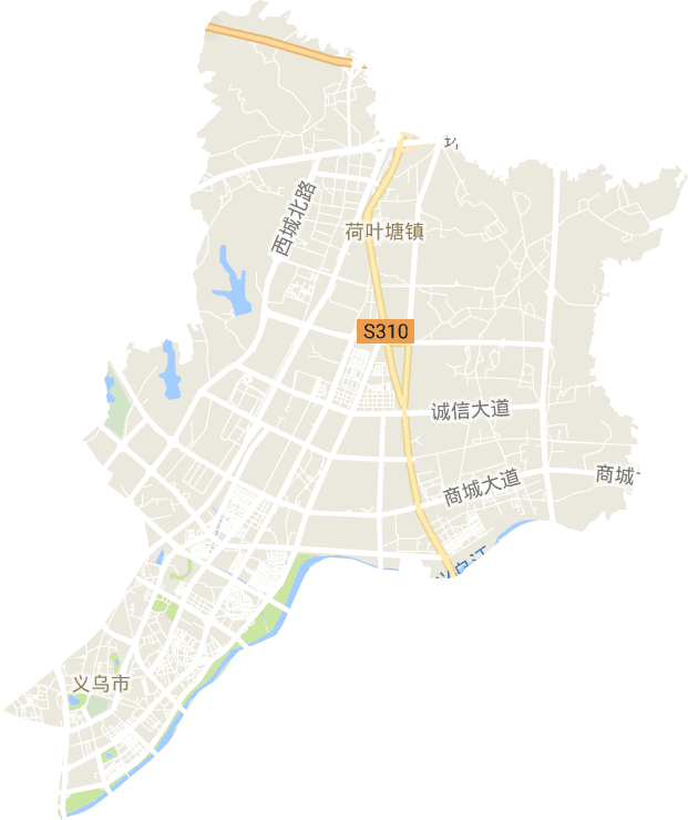 稠城街道電子地圖