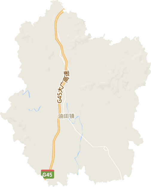 油田鎮電子地圖
