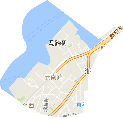 云南路街道電子地圖