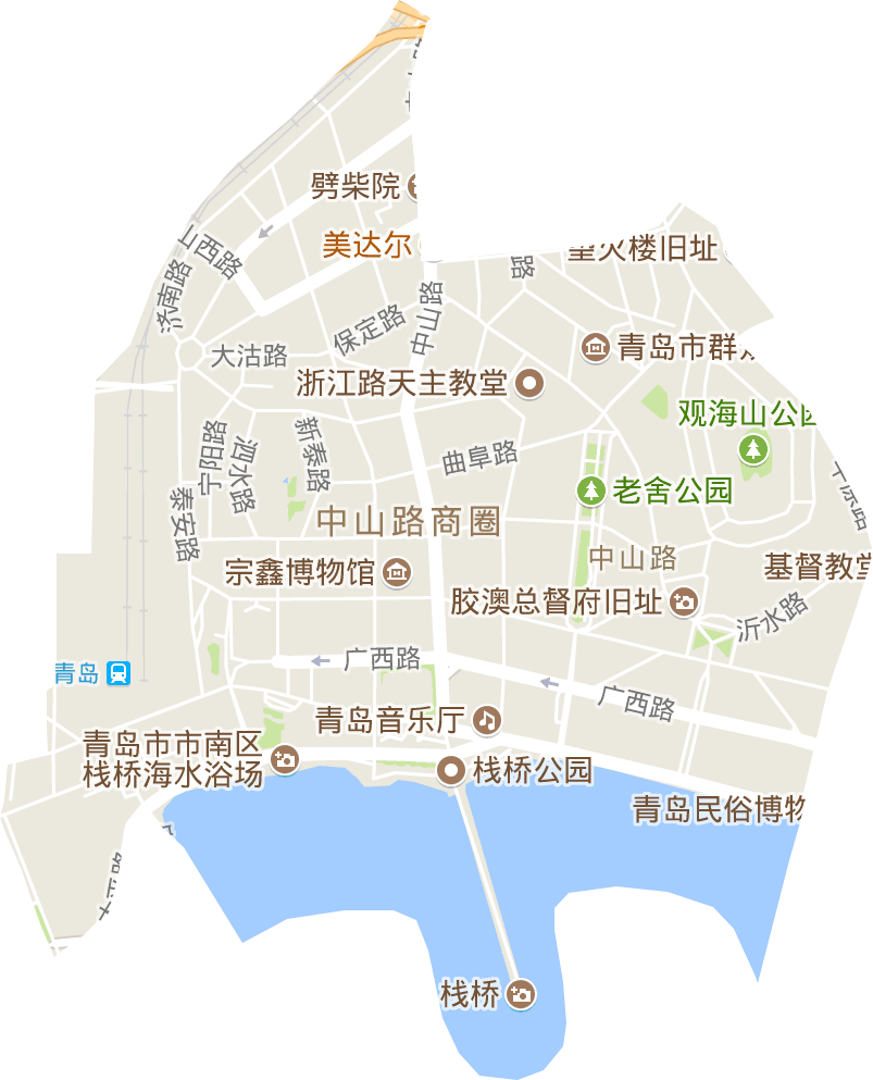 中山路街道電子地圖