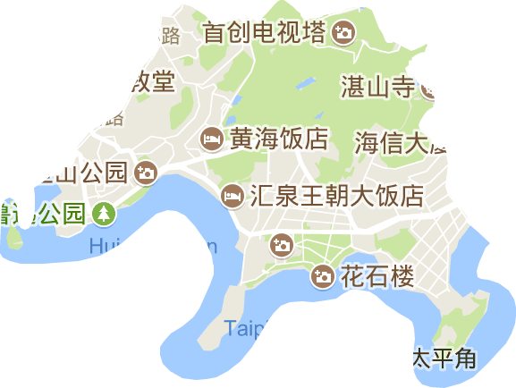 八大關街道電子地圖