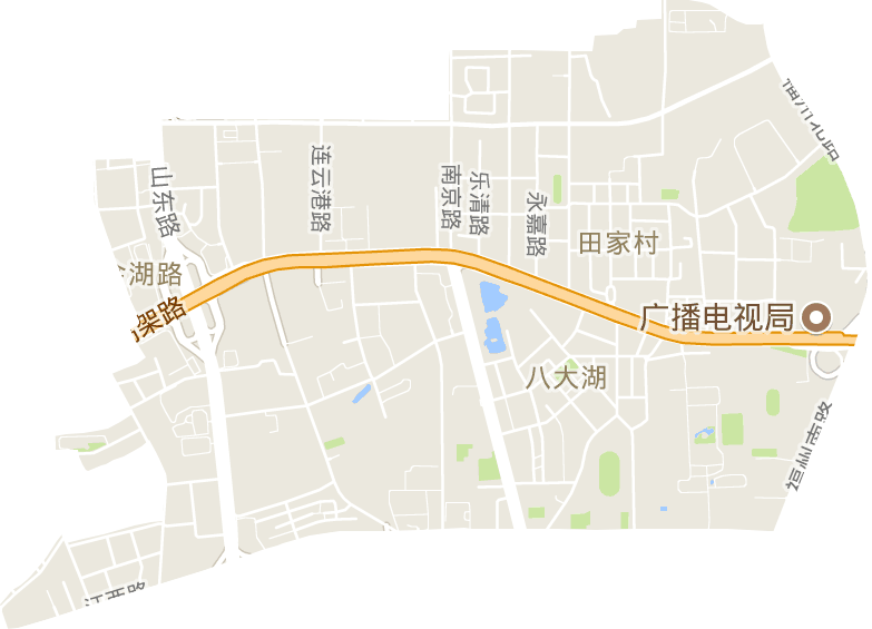 八大湖街道電子地圖