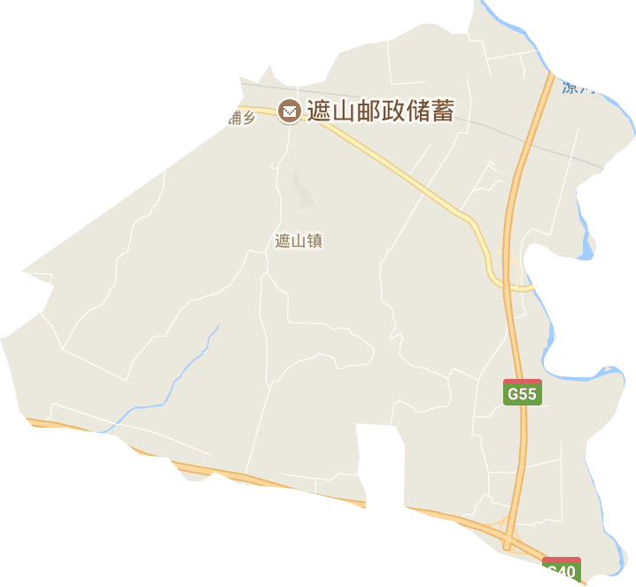 遮山鎮電子地圖