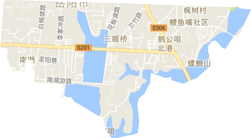 三眼橋街道電子地圖
