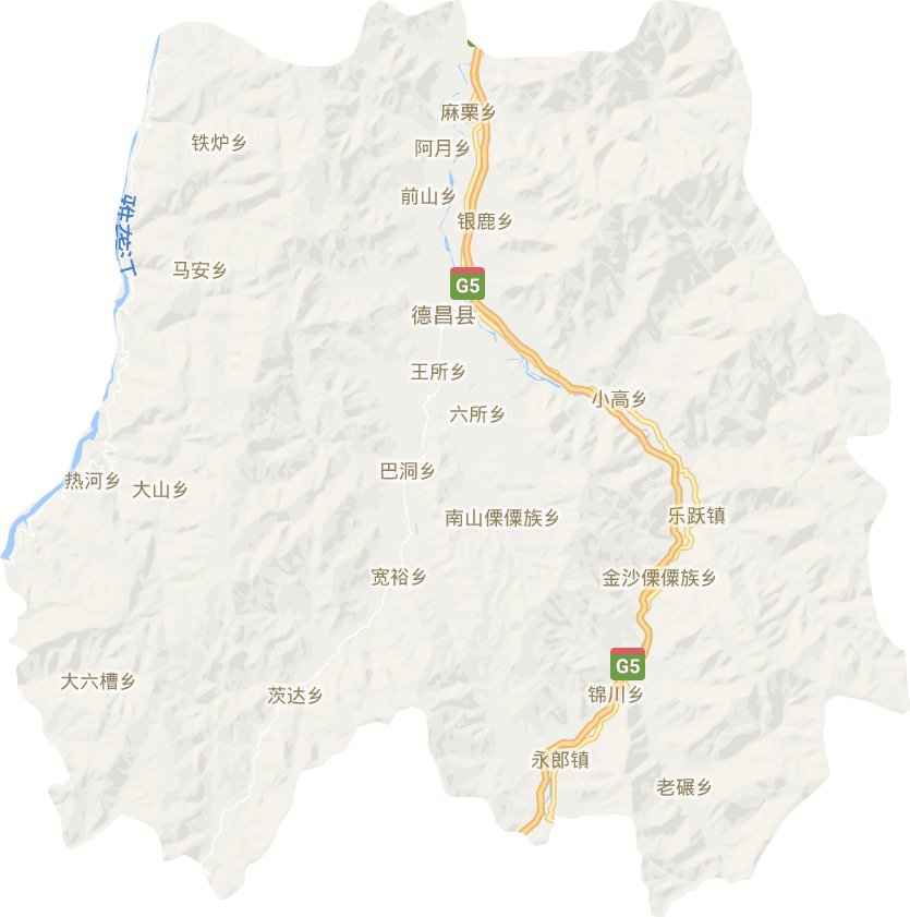 德昌縣電子地圖