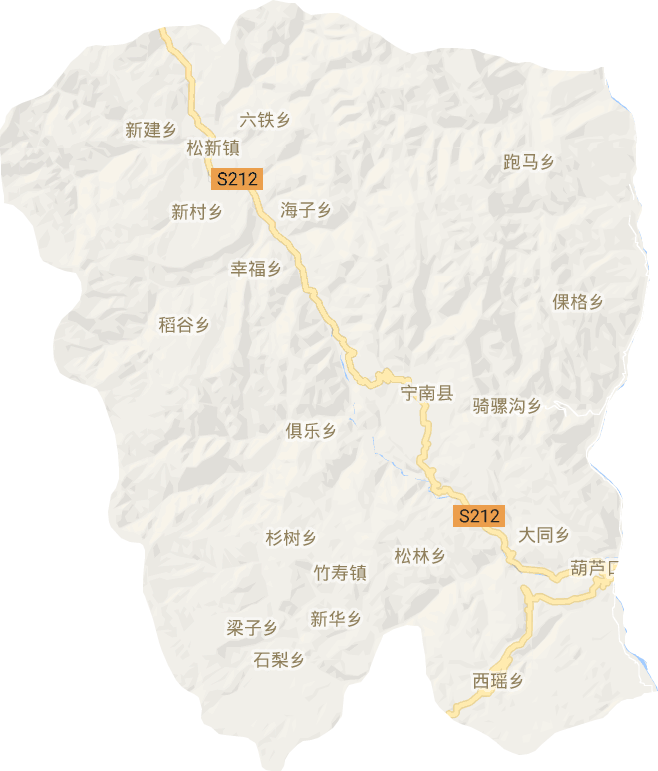 寧南縣電子地圖