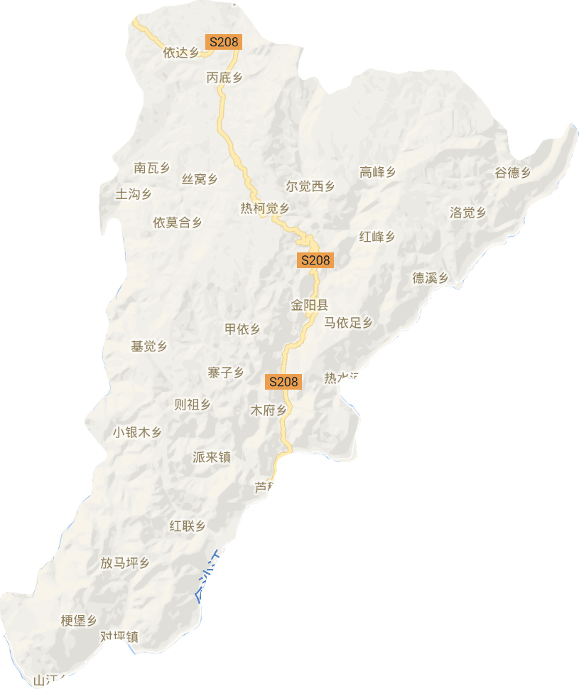 金陽(yáng)縣電子地圖