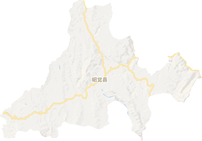昭覺縣電子地圖