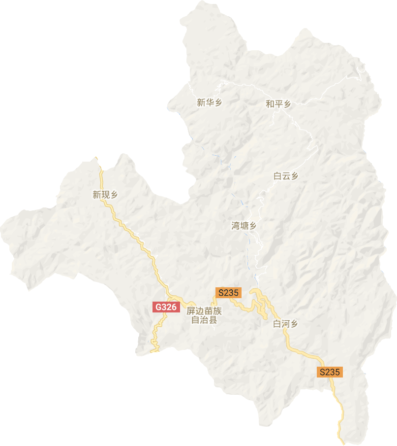 屏邊苗族自治縣電子地圖
