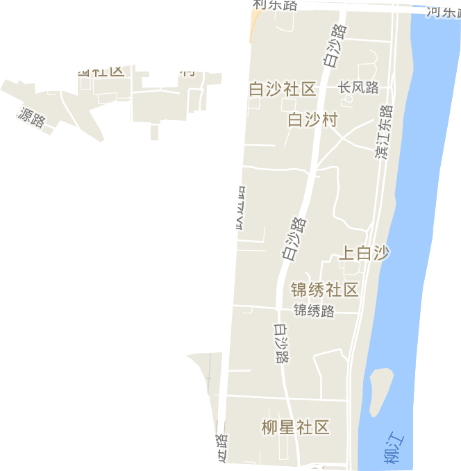 錦繡街道電子地圖