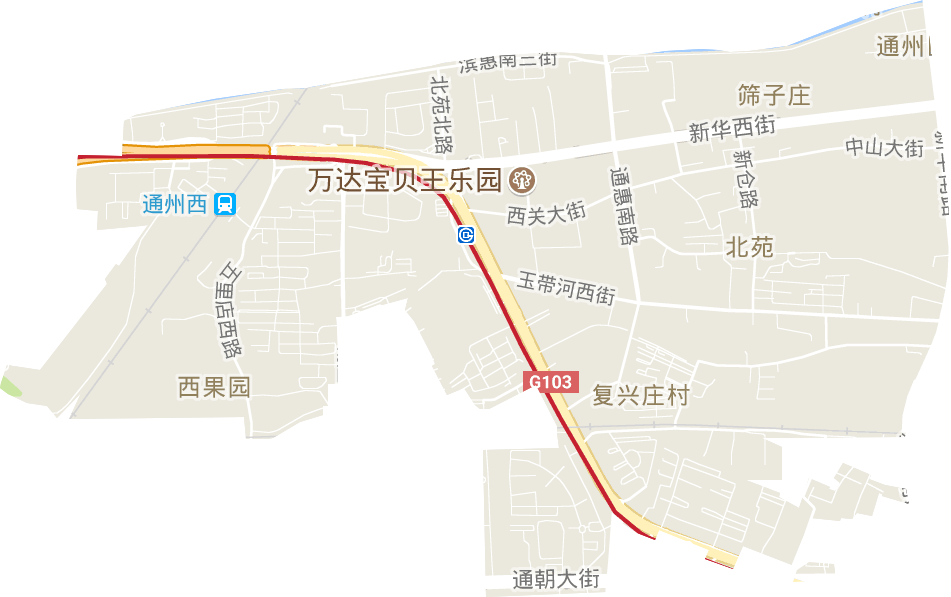 北苑街道電子地圖