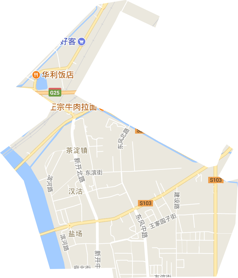 漢沽街道電子地圖