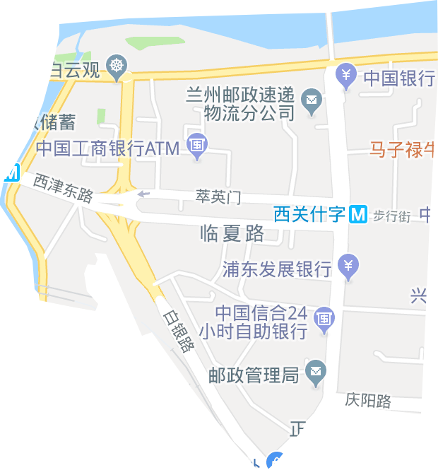 臨夏路街道電子地圖