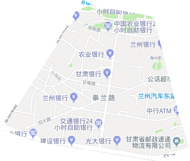 皋蘭路街道電子地圖