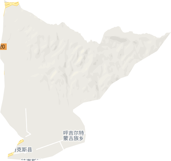 特克斯鎮電子地圖