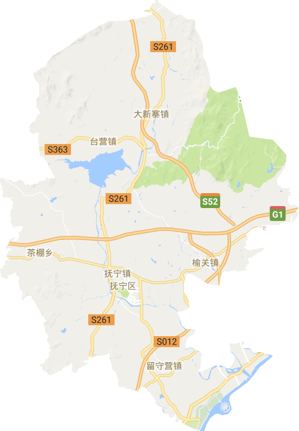 撫寧區電子地圖