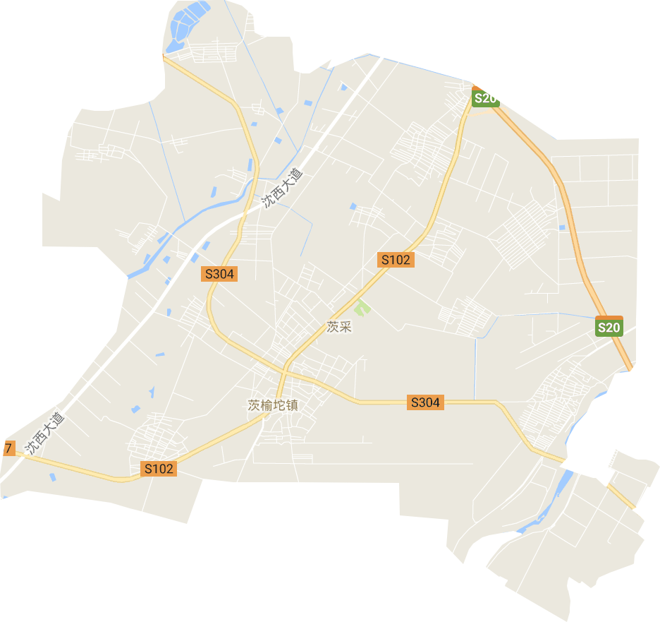 茨榆坨鎮電子地圖