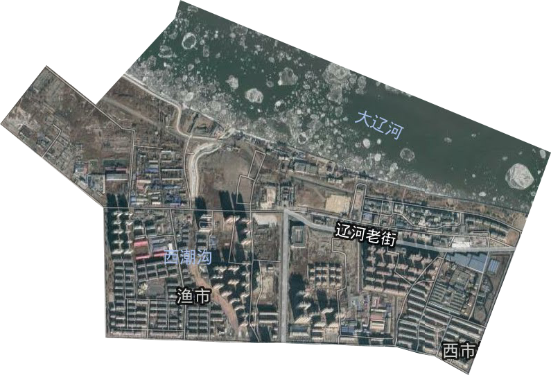 漁市街道衛星圖