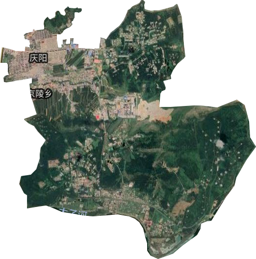 慶陽街道衛星圖