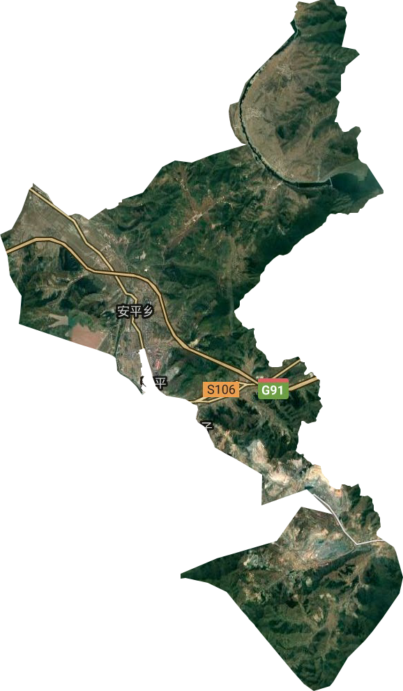安平鄉衛星圖