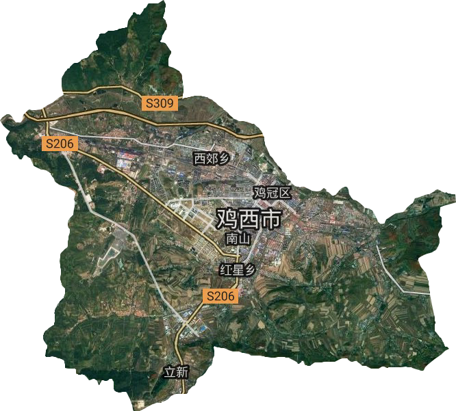 雞冠區衛星圖