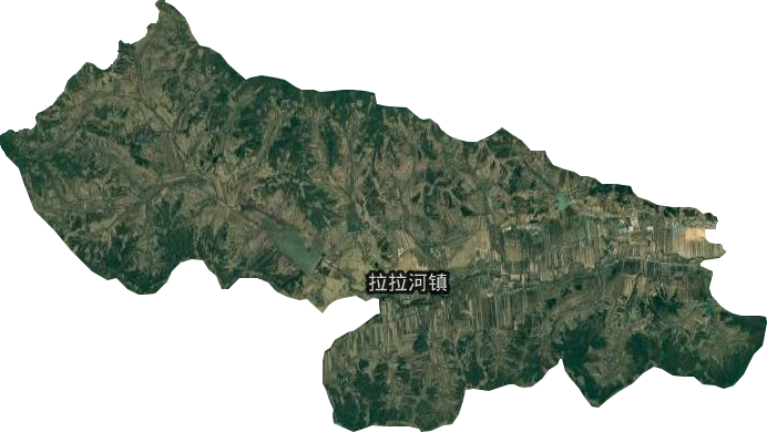 拉拉河鎮衛星圖