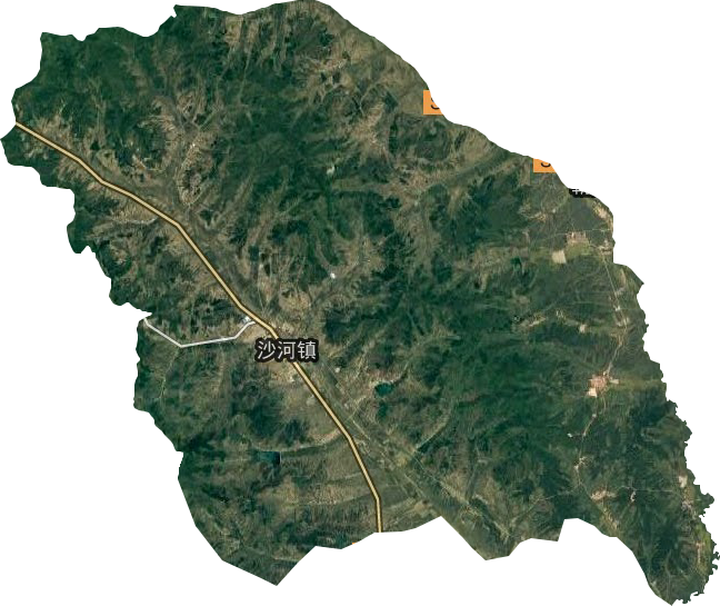 沙河鎮衛星圖