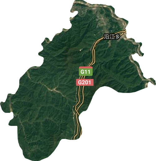 沿江鄉衛星圖