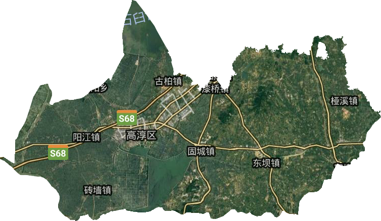 高淳區衛星圖