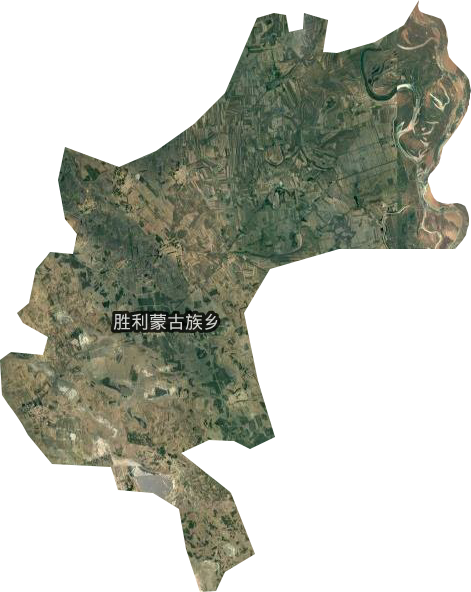 勝利蒙古族鄉(xiāng)衛(wèi)星圖