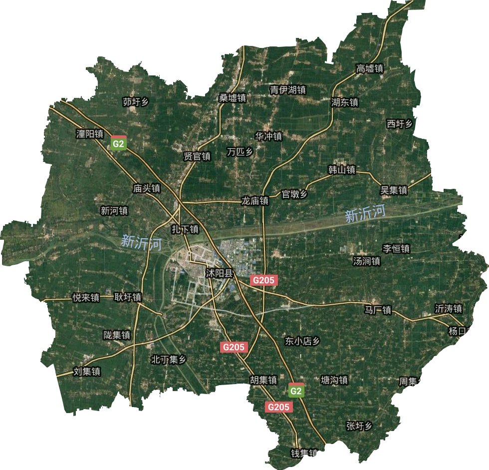 沭陽縣衛(wèi)星圖