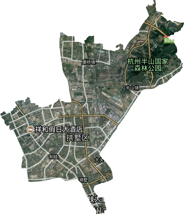 拱墅區(qū)衛(wèi)星圖