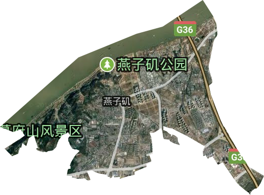燕子磯街道衛(wèi)星圖
