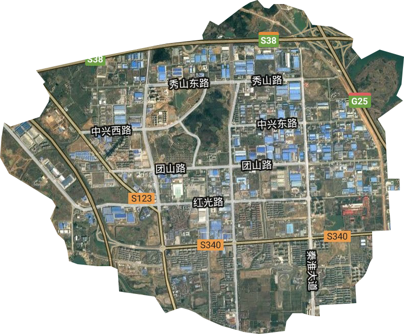 溧水開發區衛星圖