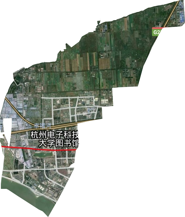 下沙街道衛星圖