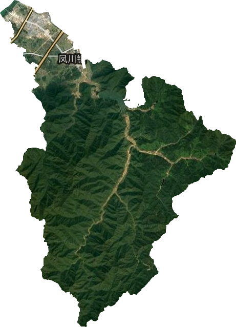 鳳川街道衛星圖