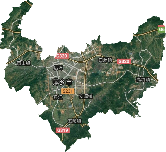 安源區衛星圖