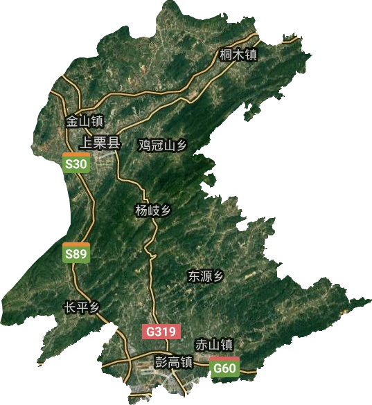 上栗縣衛星圖