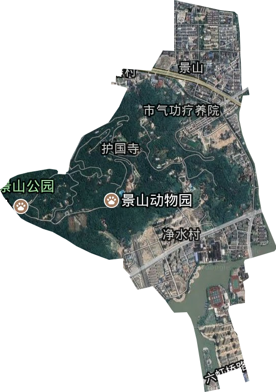 景山街道衛星圖