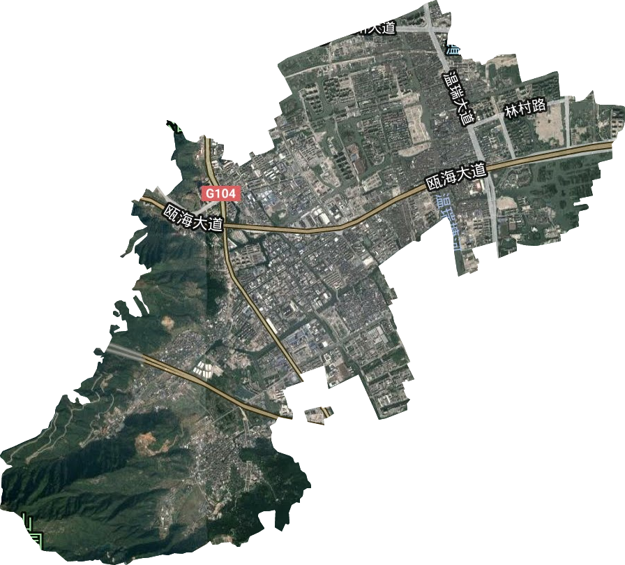 梧田街道衛(wèi)星圖