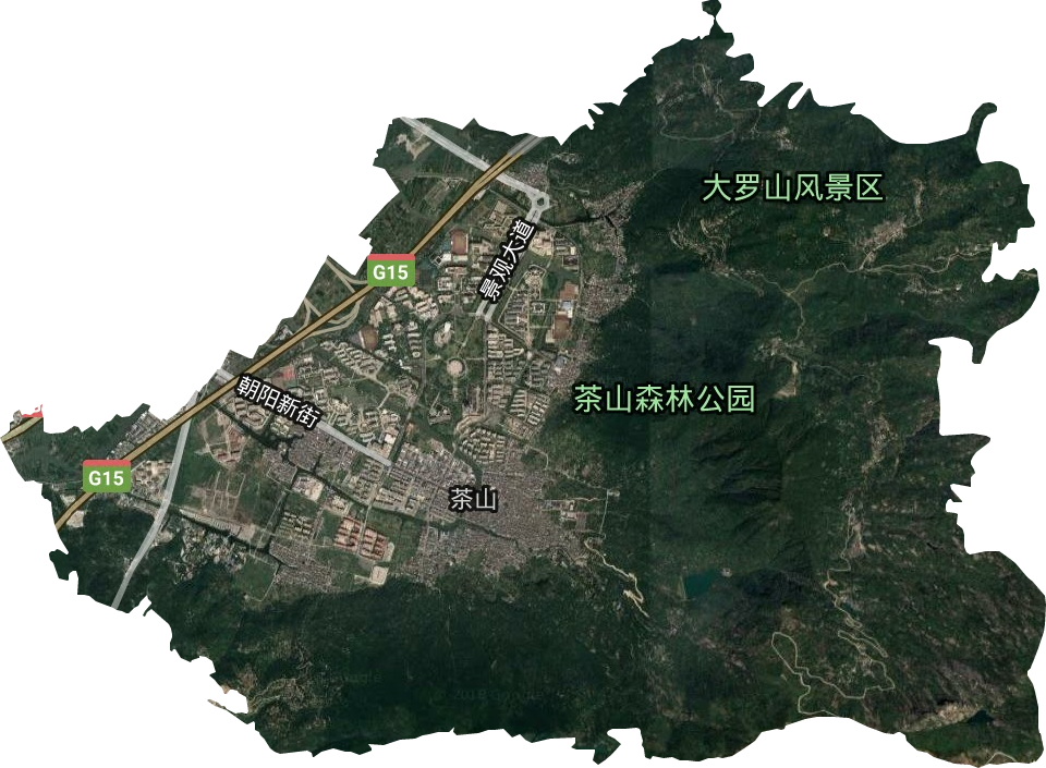 茶山街道衛星圖
