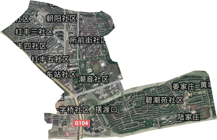 朝陽街道衛星圖