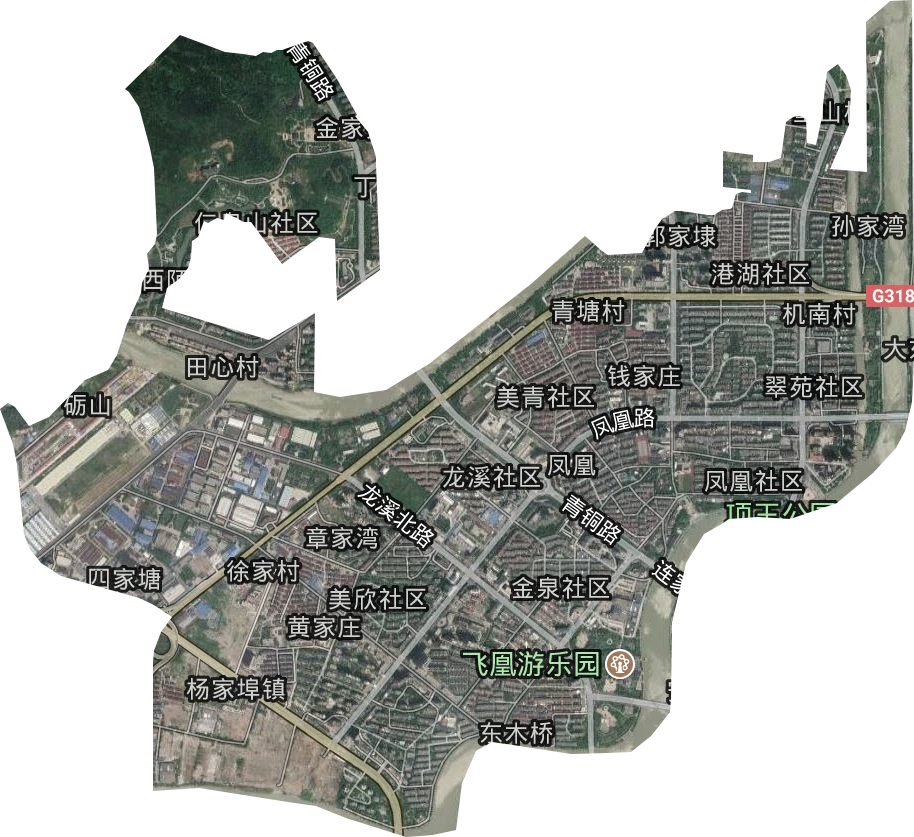 鳳凰街道衛星圖