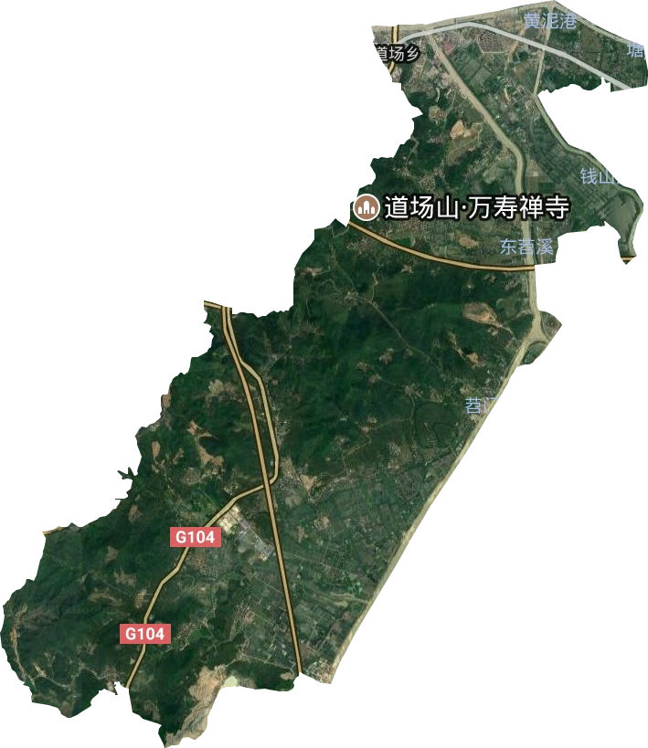 道場鄉衛星圖