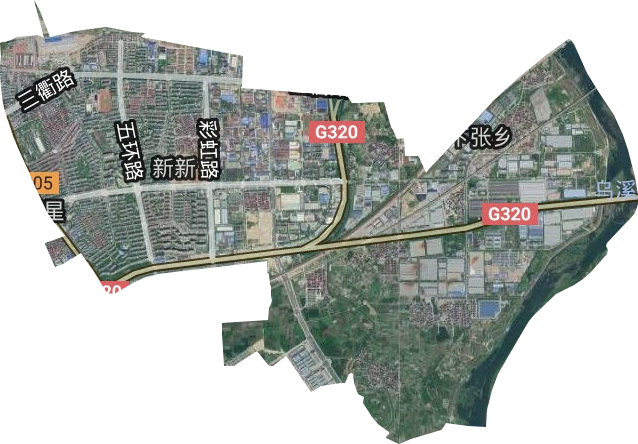 新新街道衛星圖