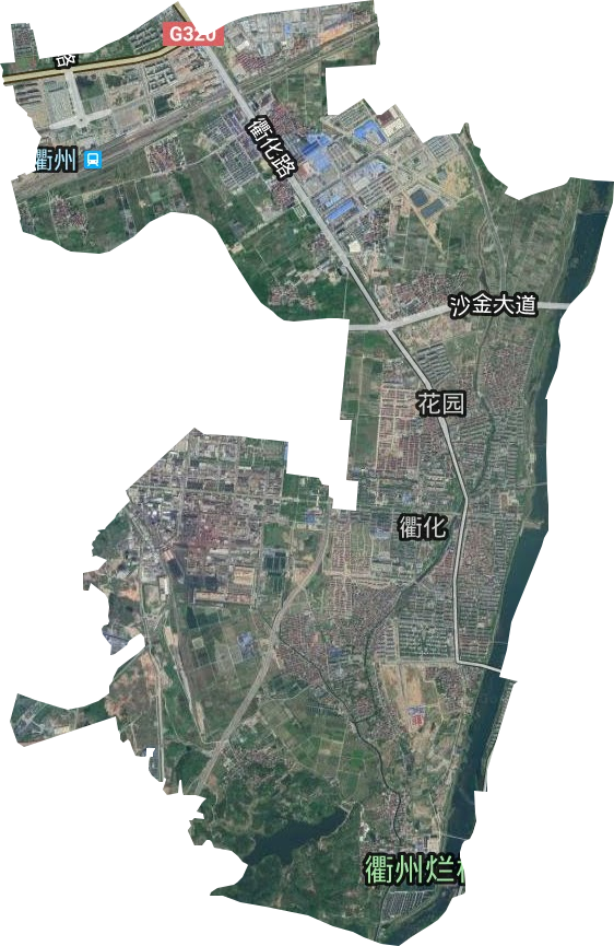 花園街道衛星圖